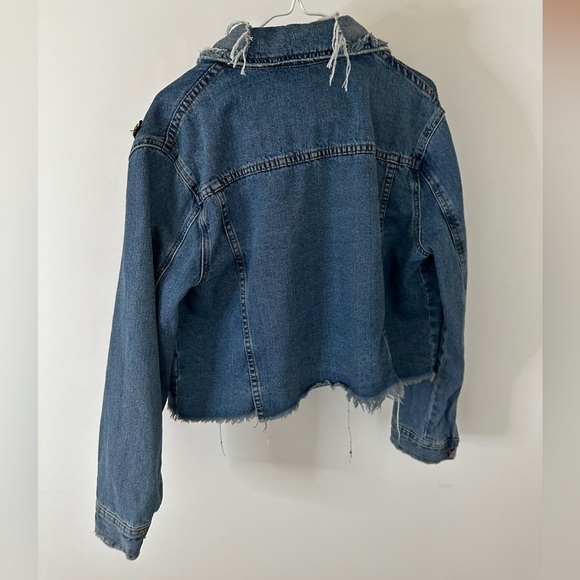 Sunset + Spring embroidered jean jacket - Picture 2 of 2